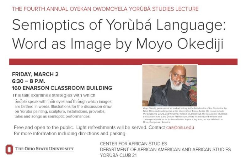 Semioptics of Yoruba Language: Word as Image